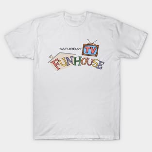 Saturday TV Funhouse - distressed vintage style SNL inspired by Kelly Design Company T-Shirt